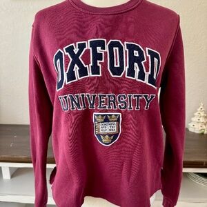 Oxford University Official Merchandise Cropped Sweatshirt Women's Size M